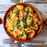 Tuna Pasta Bake with Tomatoes | giverecipe.com | #tuna #pasta #seafood #casserole #pastabake