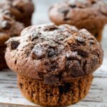 Chocolate Yogurt Muffins | giverecipe.com | #muffins