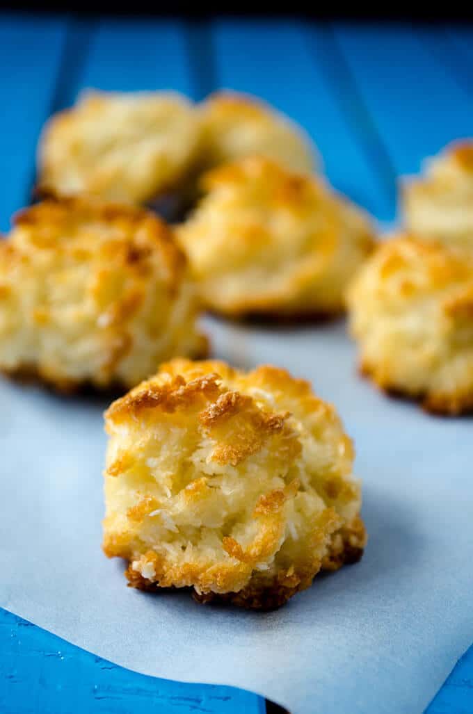 3 Ingredient Coconut Macaroons | giverecipe.com | #macaroons #glutenfree