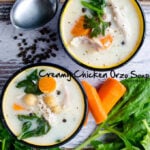 Creamy Chicken Orzo Soup | giverecipe.com | #chicken #soup