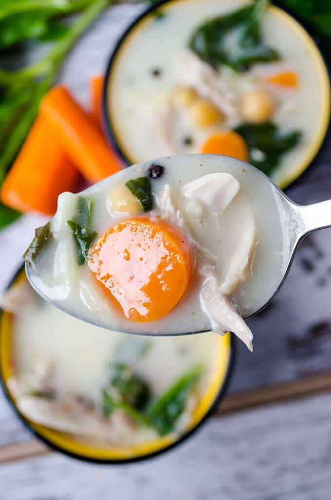 Creamy Chicken Orzo Soup | giverecipe.com | #chicken #soup