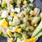 Avocado and Egg Potato Salad | giverecipe.com | #potato #avocado