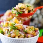 Spicy Pineapple Salsa | giverecipe.com | #pineapple #salsa