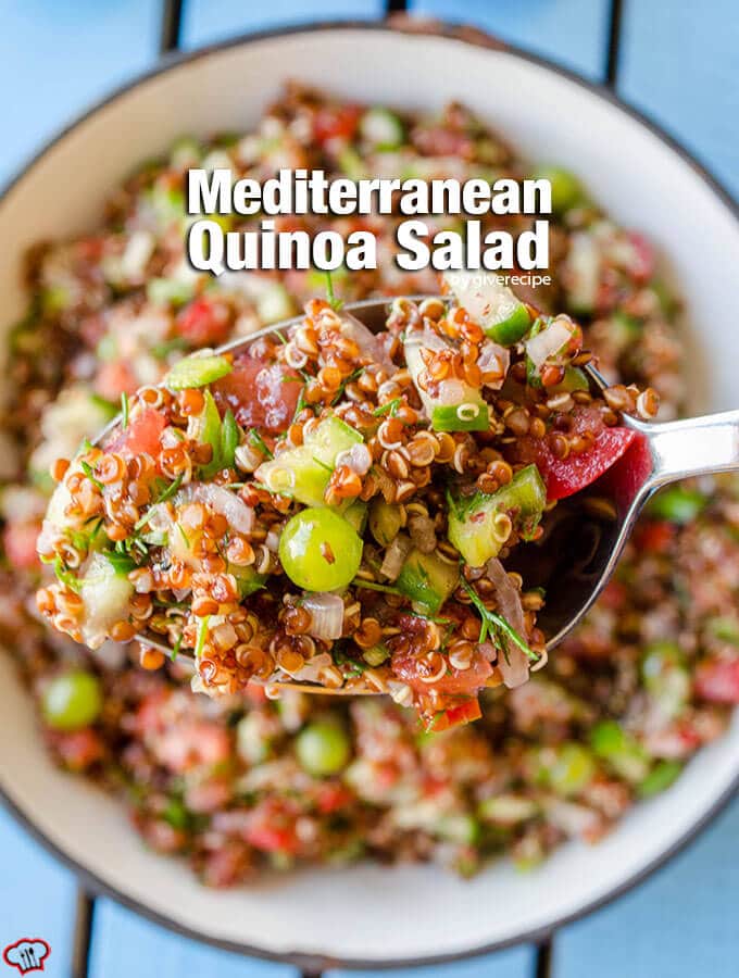 Mediterranean Quinoa Salad With Feta Chickpeas Foolproof Living