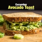 Make this Cucumber Avocado Toast whenever you need quick, easy yet tasty and healthy lunch. This has become my favorite summer sandwich! Vegan too. - giverecipe.com