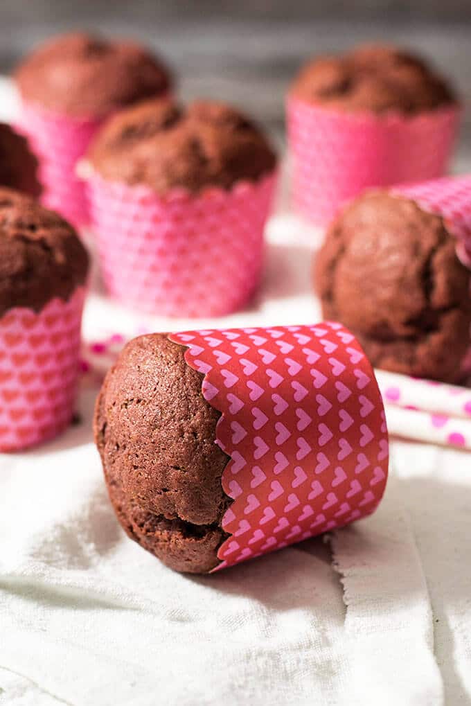 Chocolate Beet Muffins. Rich in fiber and antioxidants. Make these for your kids next morning! - giverecipe.com