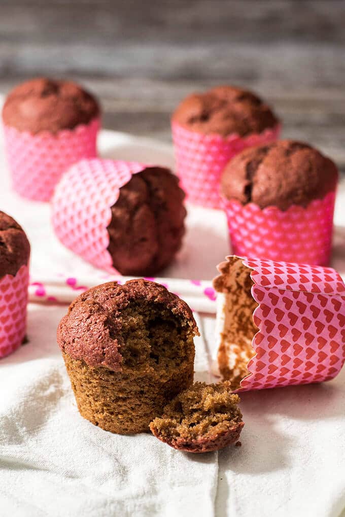 Chocolate Beet Muffins. Rich in fiber and antioxidants. Make these for your kids next morning! - giverecipe.com