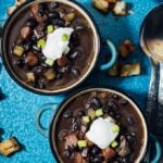 Spicy Black Bean Soup is really satisfying on its own, so you don’t need anything else for dinner.