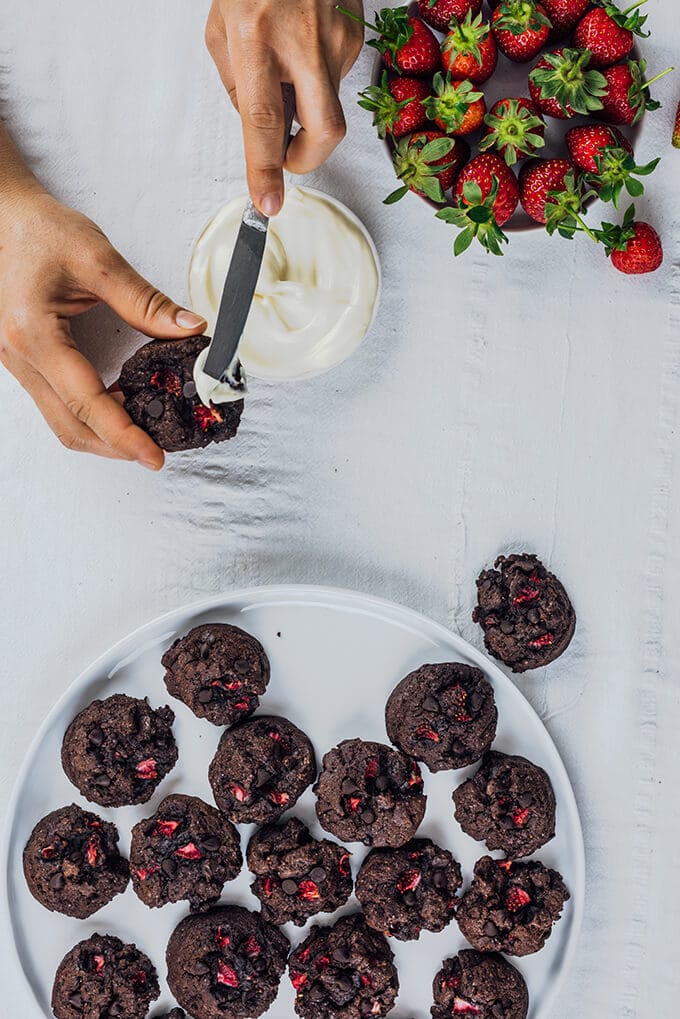 Strawberry Chocolate Cookies loaded with fresh strawberries and chocolate chips are game changers. They are wonderfully chewy and stay soft.