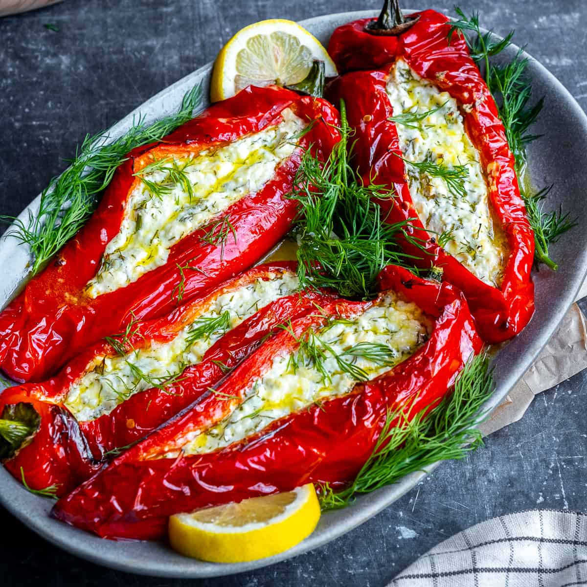 Feta Stuffed Peppers