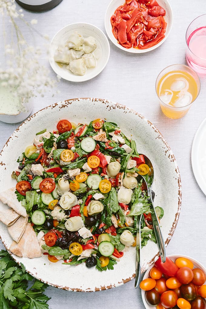 Greek Yogurt Chicken Salad is a refreshing, satisfying and kid friendly meal for summer weeknights. It’s super easy to make! #sponsored