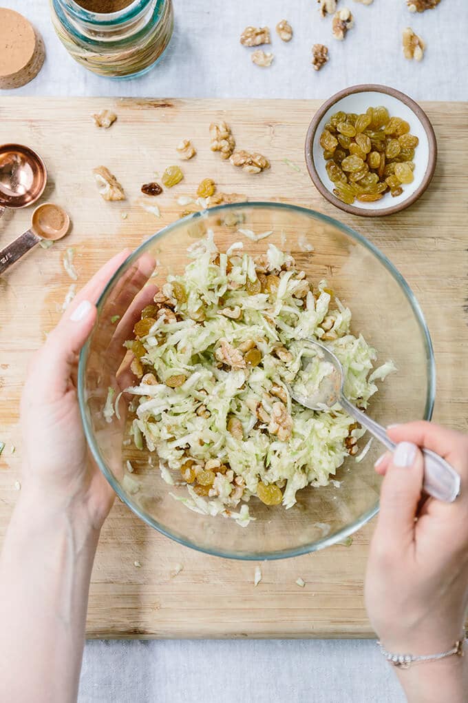 Zucchini Yogurt Pudding is a perfect summer snack. A cup of yogurt can turn into an amazing healthy dessert in less than 5 minutes. You won’t taste zucchini at all! #sponsored