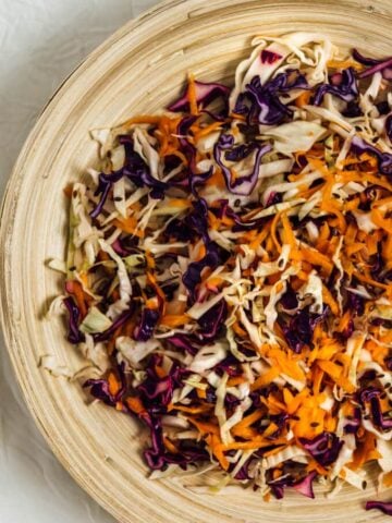 Coleslaw without Mayo is the perfect combination of some humble dairy-free and vegan ingredients.