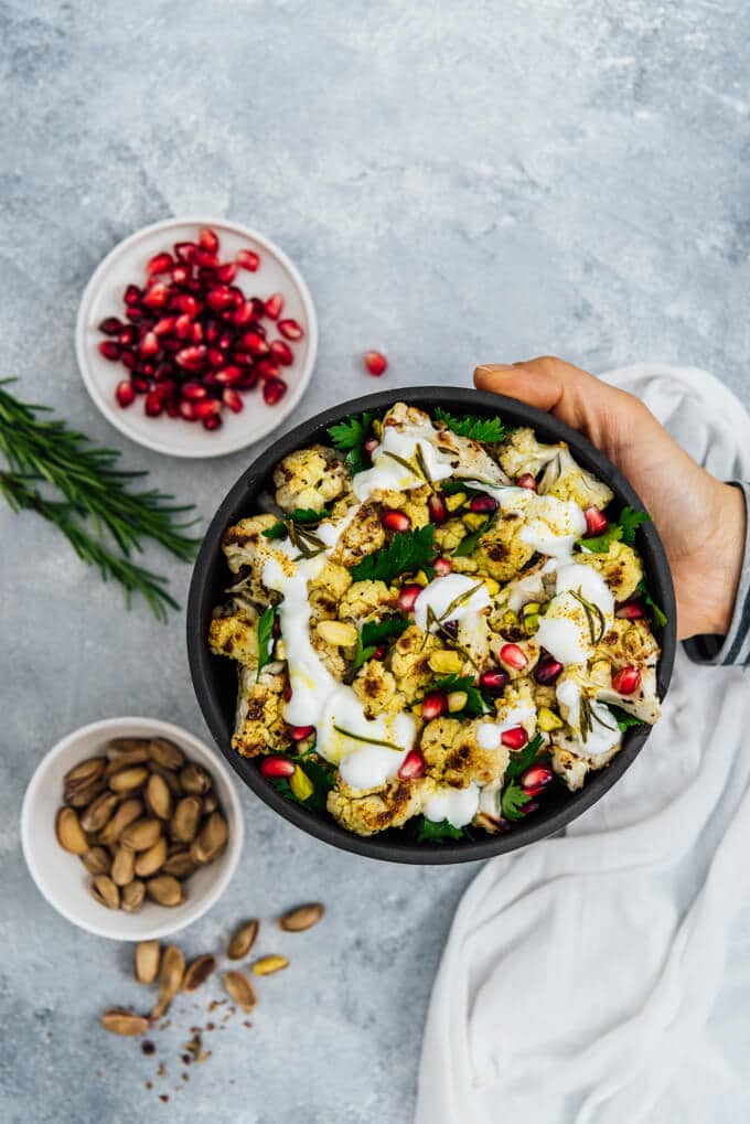 The sauce on this roasted curried cauliflower salad takes it to the next level.