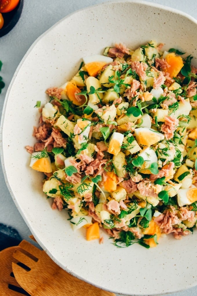 Potato Tuna Egg Salad - Give Recipe