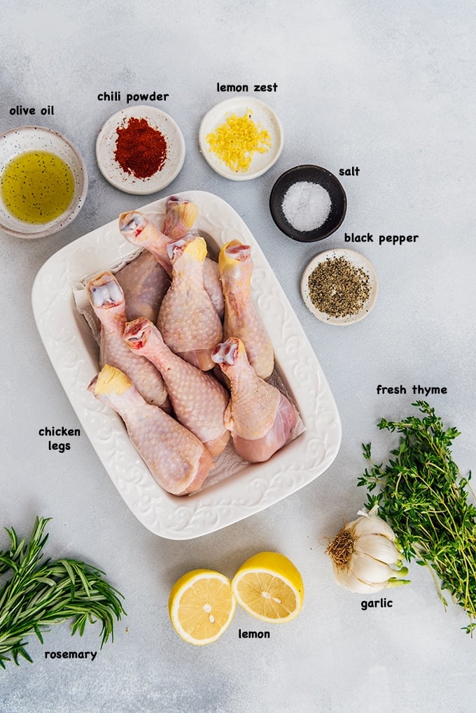 Oven baked chicken legs ingredients