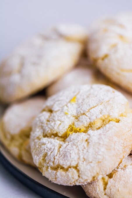 Lemon Crinkle Cake Mix Cookies Give Recipe