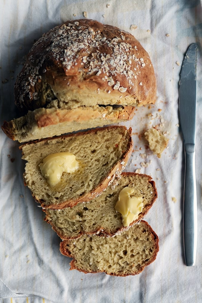 No yeast quick bread sliced image