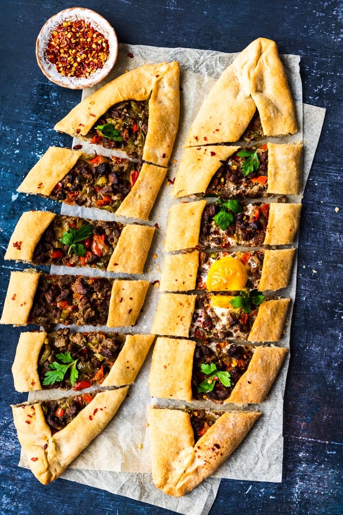 Pide Recipe Stuffed With Beef (Turkish Pizza) - Give Recipe