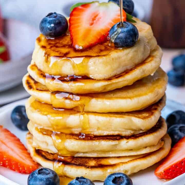 Almond Milk Pancakes – Soft and Fluffy - Give Recipe