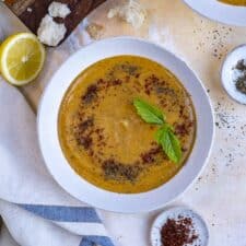 Turkish Red Lentil Soup (Mercimek Corbasi)-image