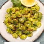 Fresh fava beans in olive oil served with lemon, dill, and red pepper flakes.