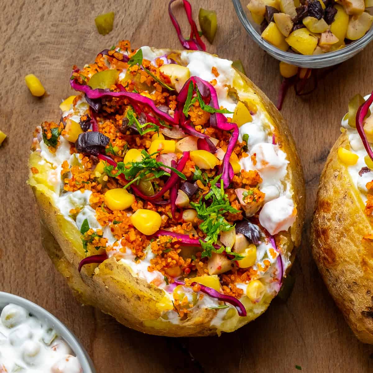 Kumpir Turkish Stuffed Baked Potatoes Give Recipe