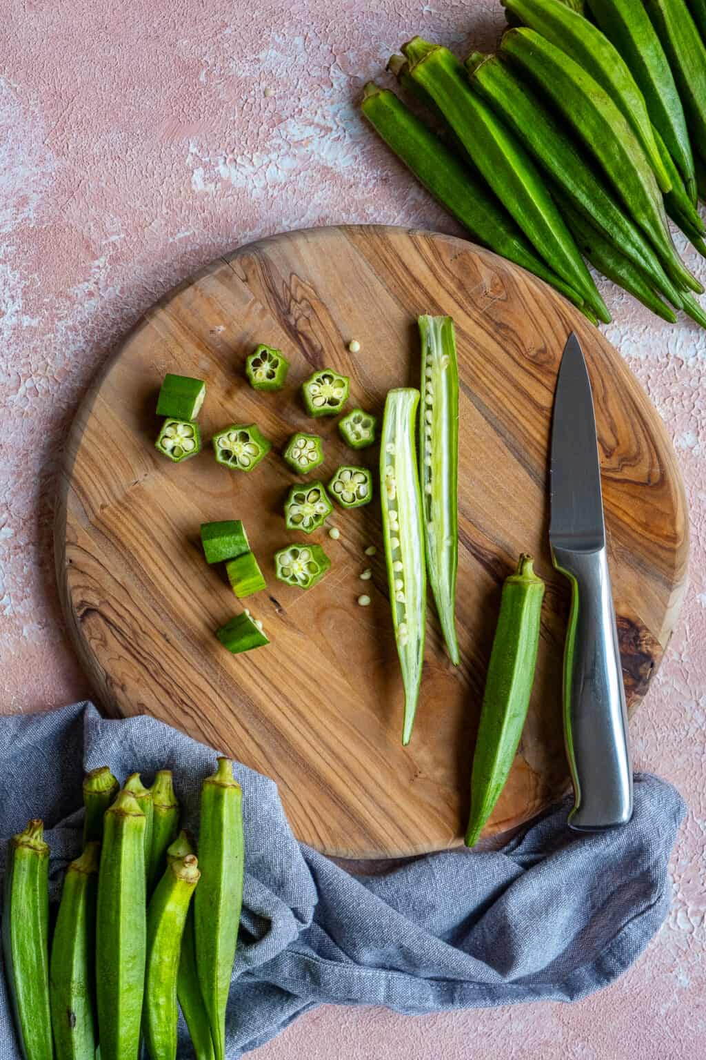 How To Cut Okra Give Recipe