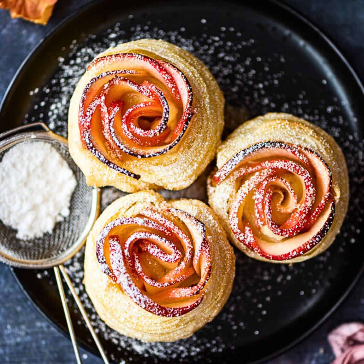 Puff Pastry Apple Roses